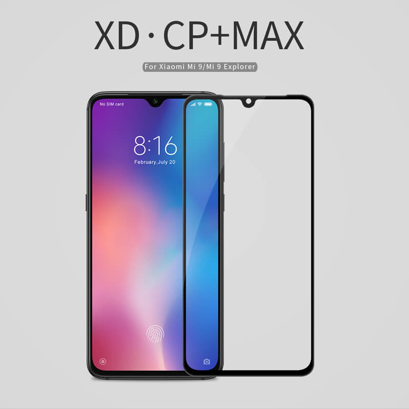 Nillkin Amazing XD CP+ Max tempered glass screen protector for Xiaomi Mi9 (Mi 9), Mi9 Explorer order from official NILLKIN store