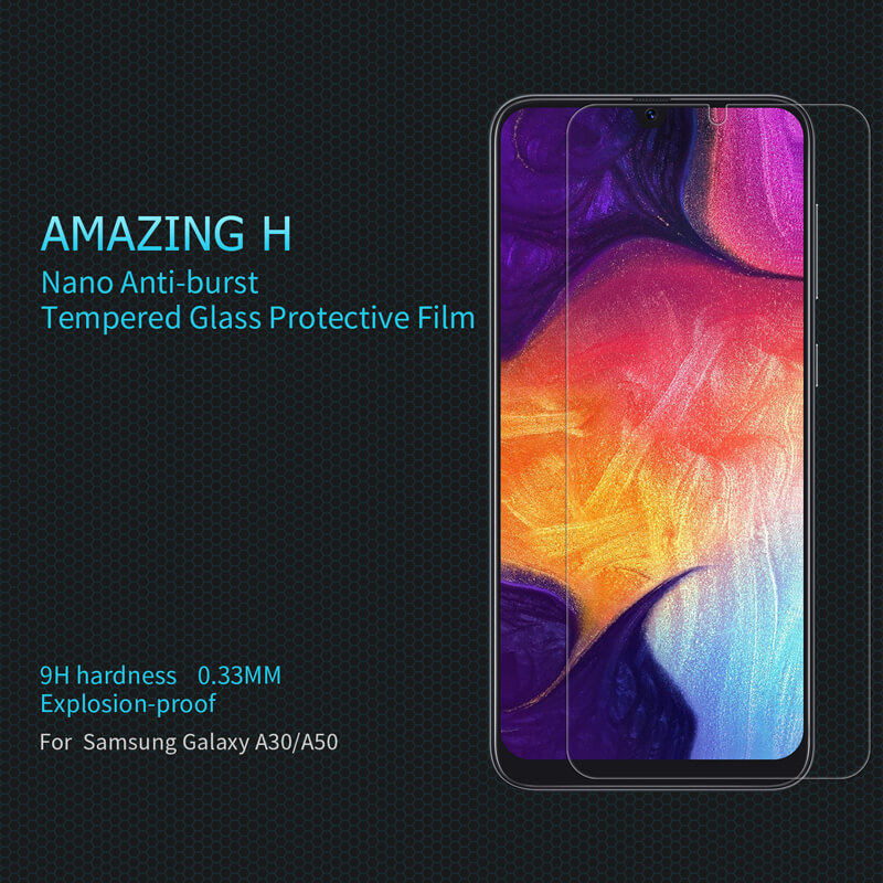 Nillkin Amazing H tempered glass screen protector for Samsung Galaxy A20, Galaxy A30, Galaxy A50 order from official NILLKIN store