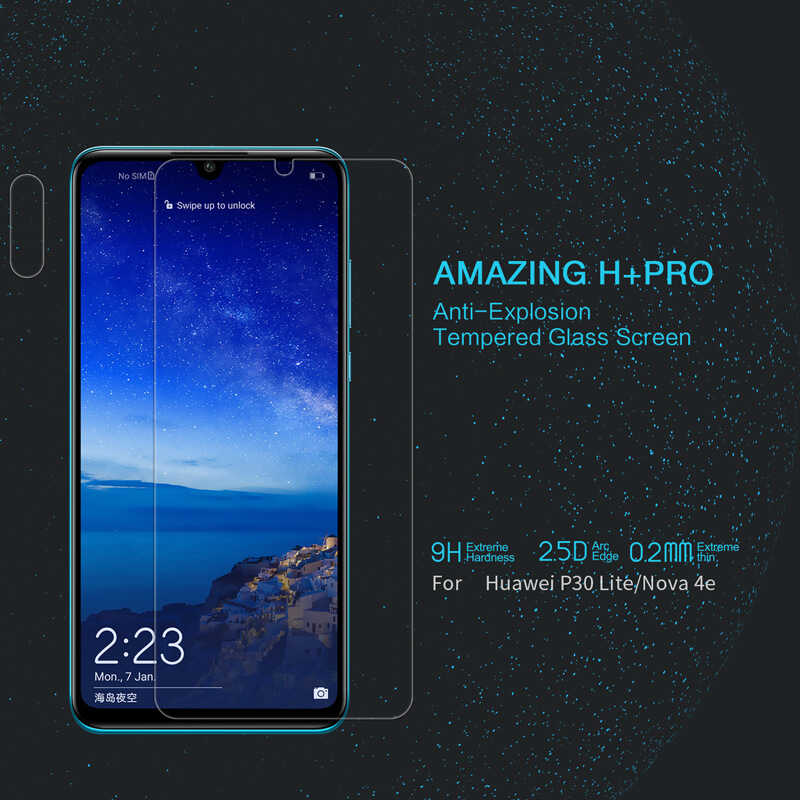 Nillkin Amazing H+ Pro tempered glass screen protector for Huawei P30 Lite (Nova 4e) order from official NILLKIN store