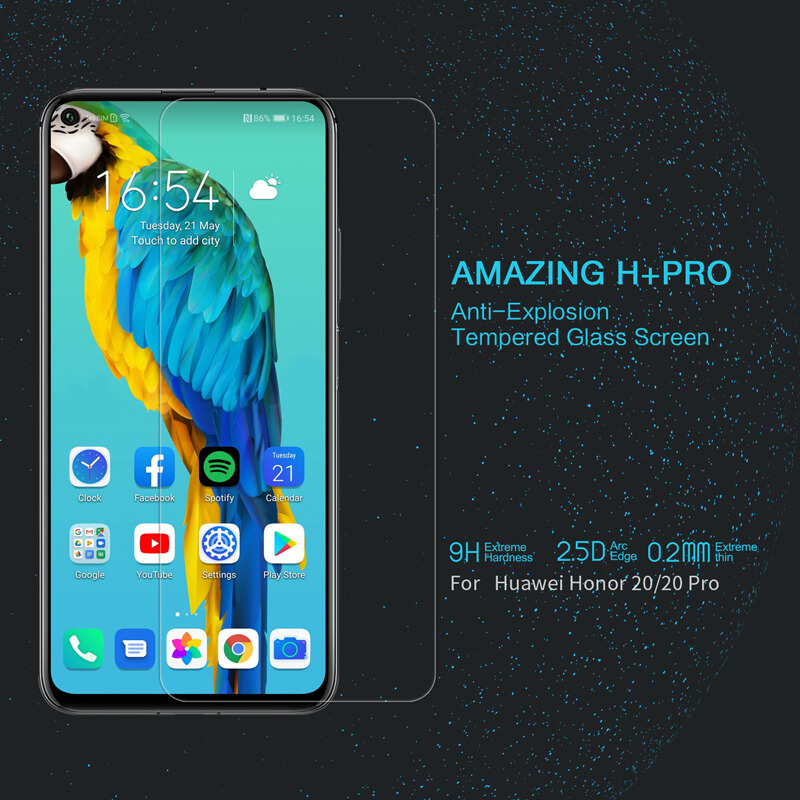 Nillkin Amazing H+ Pro tempered glass screen protector for Huawei Honor 20, Honor 20S, Nova 5T, Honor 20 Pro order from official NILLKIN store