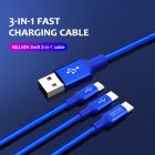 Nillkin Swift 3-in-1 high quality cable (MicroUSB + Type-C + Lightning port) order from official NILLKIN store