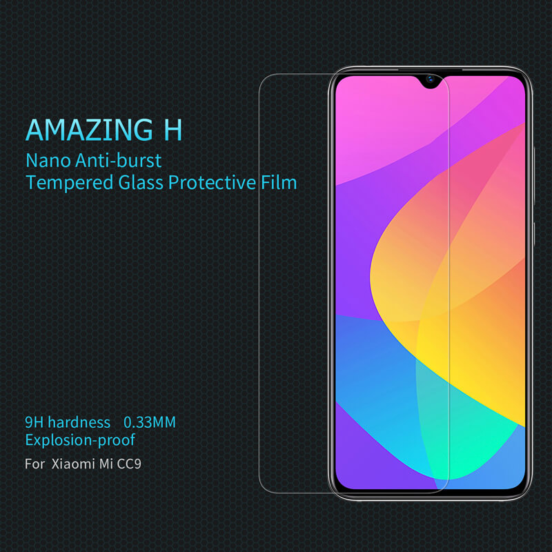Nillkin Amazing H tempered glass screen protector for Xiaomi Mi CC9, Mi 9 Lite order from official NILLKIN store