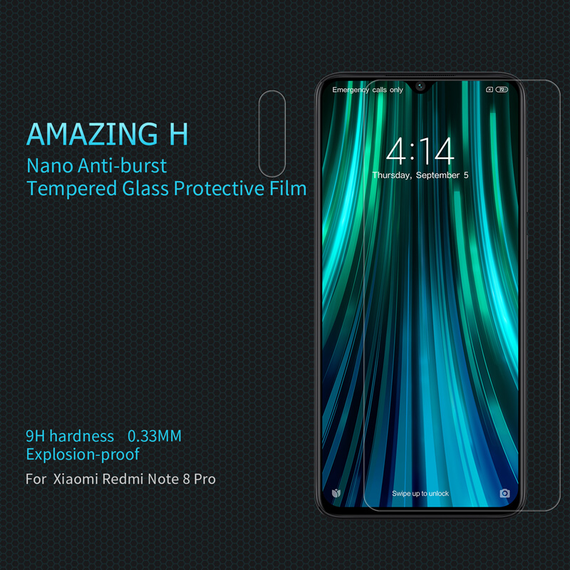 Nillkin Amazing H tempered glass screen protector for Xiaomi Redmi Note 8 Pro order from official NILLKIN store
