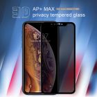 Nillkin Amazing 3D AP+ Max privacy tempered glass screen protector for Apple iPhone 11, iPhone XR (6.1")