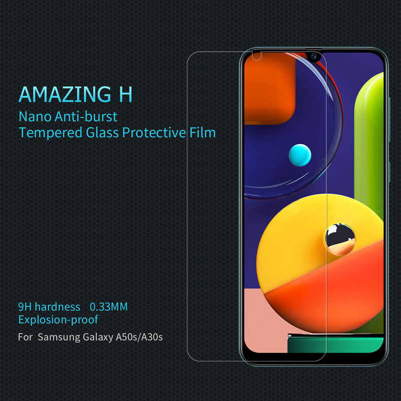 Nillkin Amazing H tempered glass screen protector for Samsung Galaxy A50s, Galaxy A30s order from official NILLKIN store