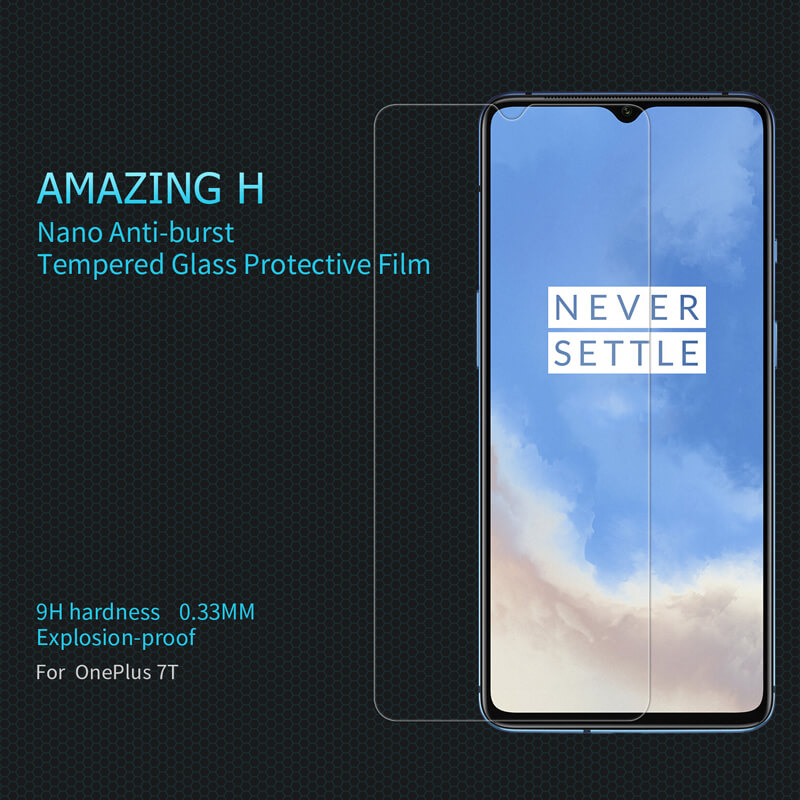 Nillkin Amazing H tempered glass screen protector for Oneplus 7T order from official NILLKIN store