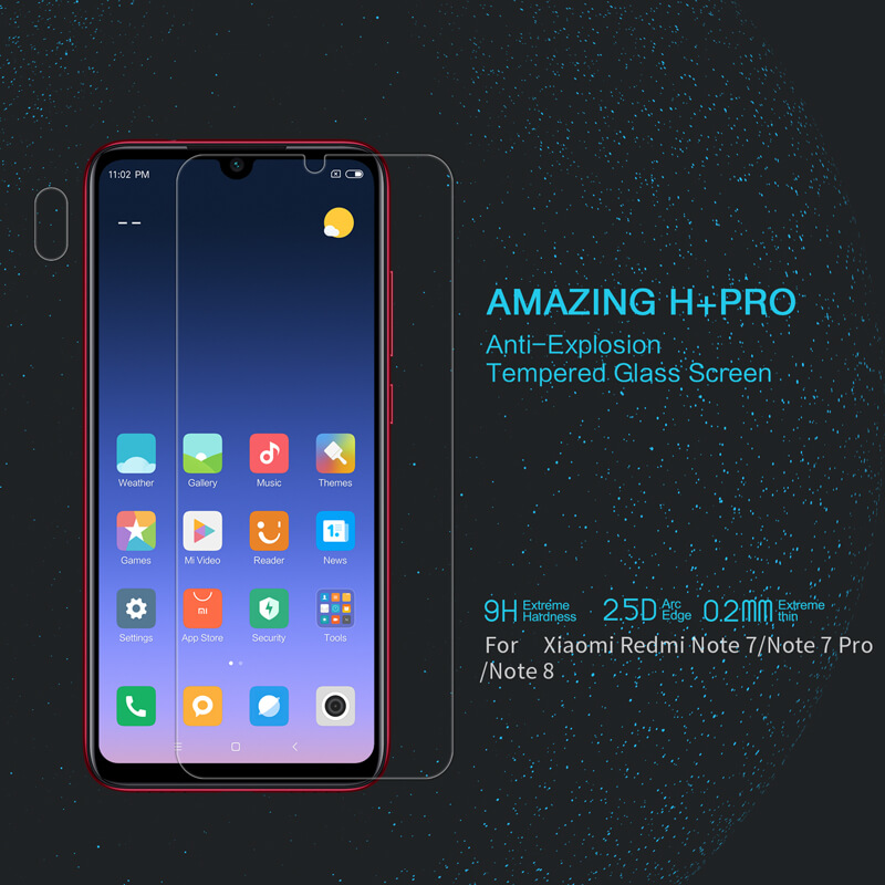 Nillkin Amazing H+ Pro tempered glass screen protector for Xiaomi Redmi Note 8, Redmi Note 8 (2021) order from official NILLKIN store