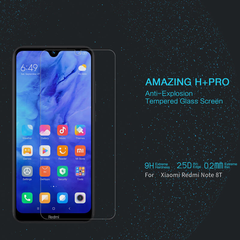 Nillkin Amazing H+ Pro tempered glass screen protector for Xiaomi Redmi Note 8T order from official NILLKIN store