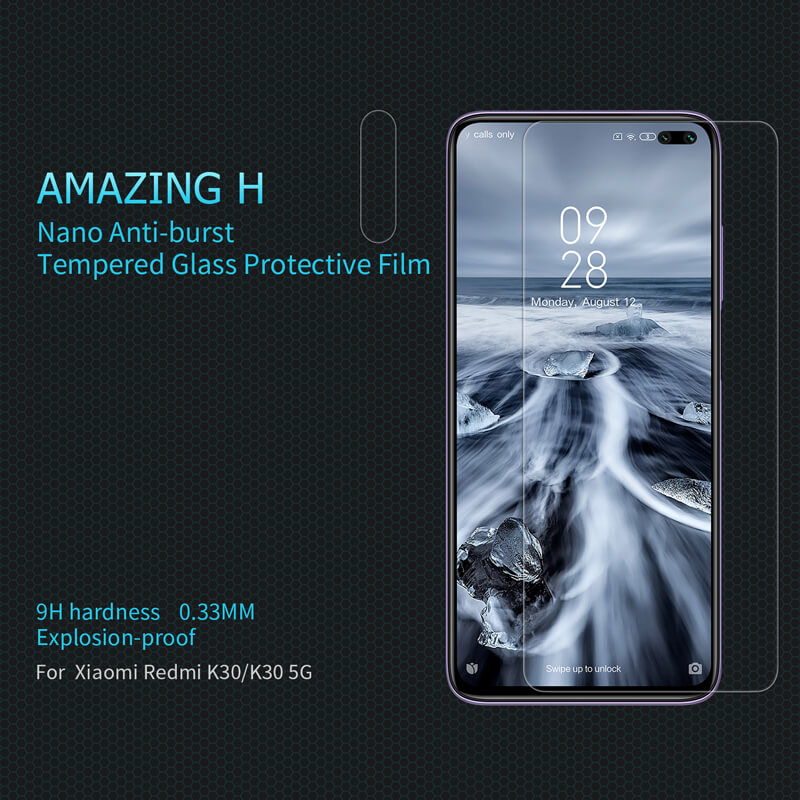 Nillkin Amazing H tempered glass screen protector for Xiaomi Redmi K30, K30 5G, K30i, Xiaomi Pocophone X2 (Poco X2), Xiaomi Poco X3, Poco X3 NFC, Mi10T Lite 5G, Mi10T 5G, Mi 10T Pro 5G, Redmi Note 9 Pro 5G, Mi10i 5G, Poco X3 Pro order from official NILLKIN store