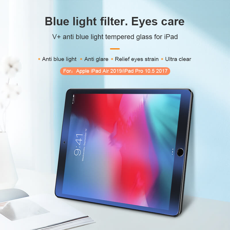 Nillkin Amazing V+ anti blue light tempered glass for Apple iPad 9.7 (2018) order from official NILLKIN store