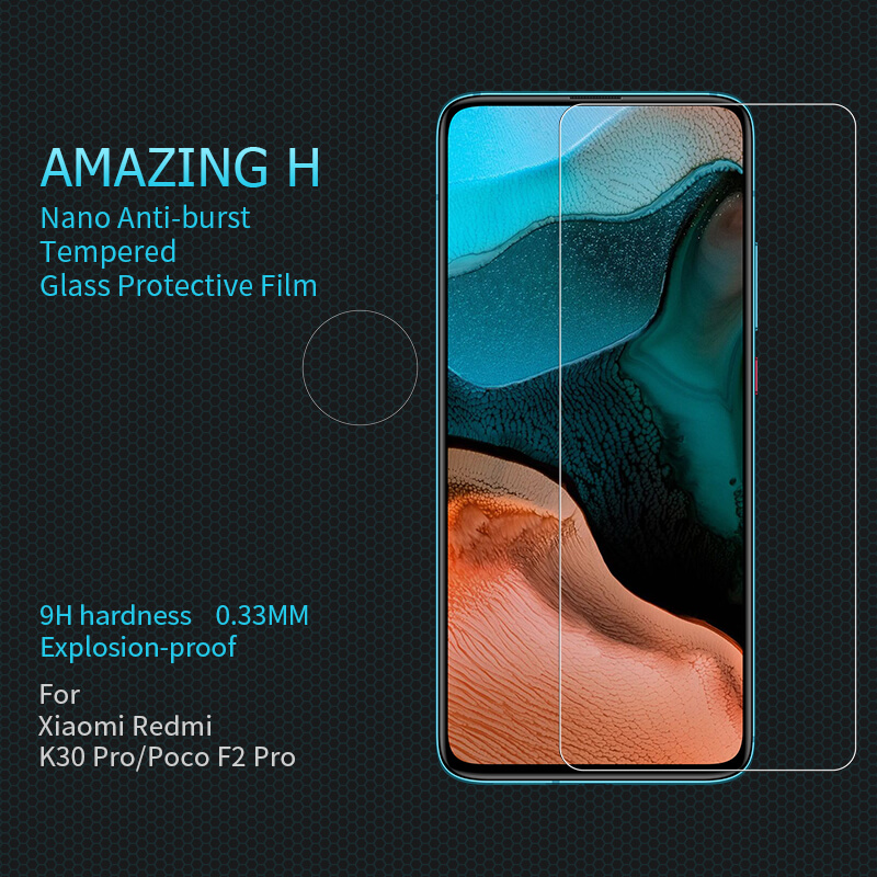 Nillkin Amazing H tempered glass screen protector for Xiaomi Redmi K30 Pro, Poco F2 Pro, Xiaomi Redmi K30 Ultra, K30 Extreme Commemorative Edition order from official NILLKIN store