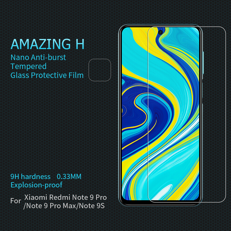 Nillkin Amazing H tempered glass screen protector for Xiaomi Redmi Note 9 Pro, Note 9S, Note 9 Pro Max, Poco M2 Pro, Redmi Note 10 Lite order from official NILLKIN store