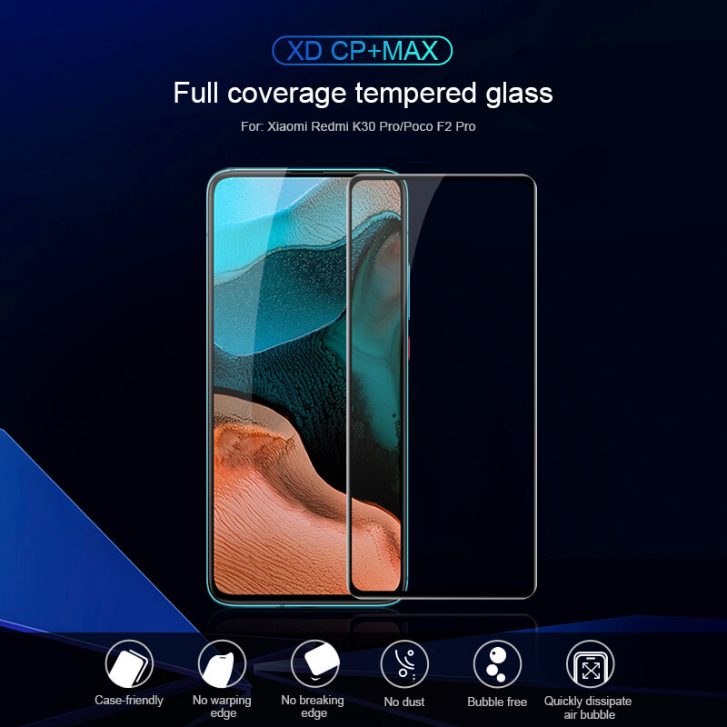 Nillkin Amazing XD CP+ Max tempered glass screen protector for Xiaomi Redmi K30 Pro, Poco F2 Pro, Xiaomi Redmi K30 Ultra, K30 Extreme Commemorative Edition order from official NILLKIN store