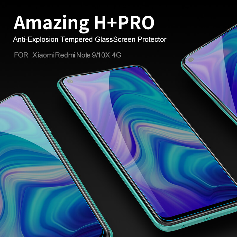 Nillkin Amazing H+ Pro tempered glass screen protector for Xiaomi Redmi Note 9, Xiaomi Redmi 10X 4G order from official NILLKIN store