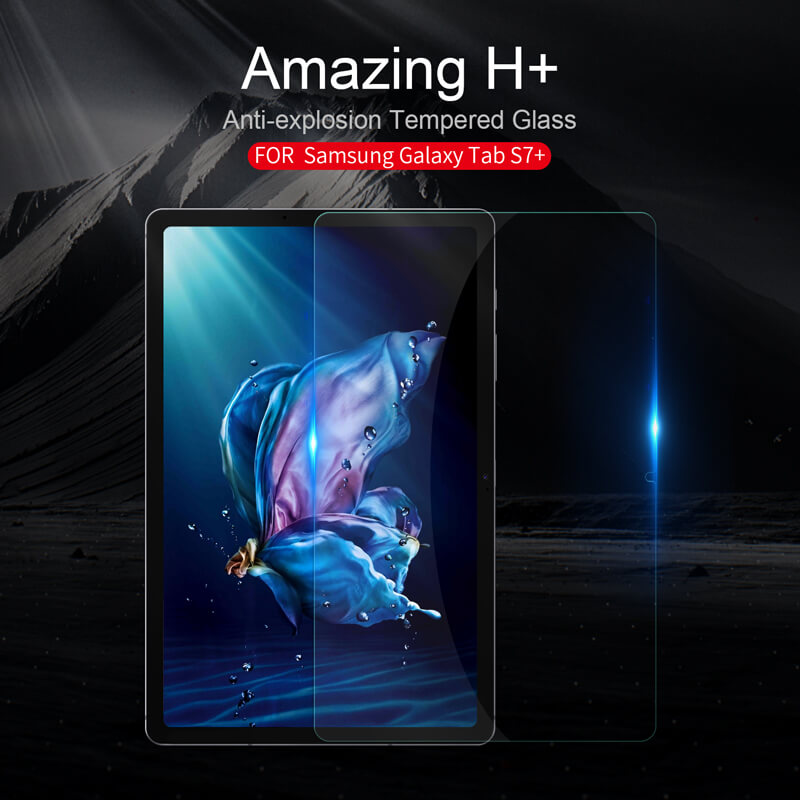 Nillkin Amazing H+ tempered glass screen protector for Samsung Galaxy Tab S8 Plus (S8+), Galaxy Tab S7 Plus (S7+), Samsung Galaxy Tab S7 FE LTE (Fan Edition LTE) order from official NILLKIN store