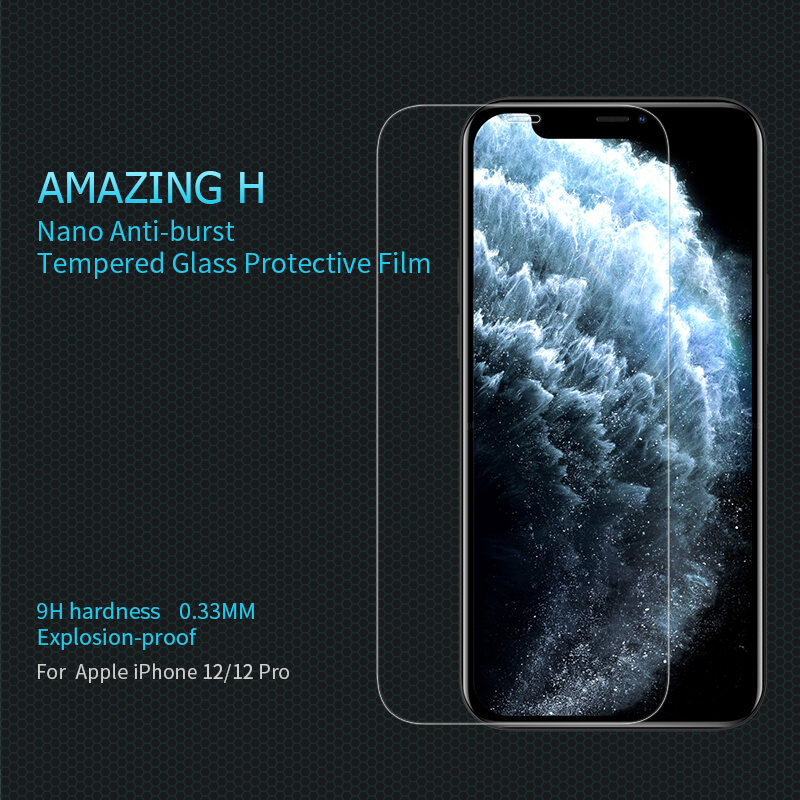 Nillkin Amazing H tempered glass screen protector for Apple iPhone 12, iPhone 12 Pro 6.1 order from official NILLKIN store