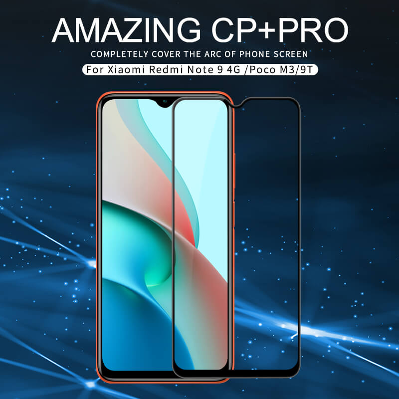 Nillkin Amazing CP+ Pro tempered glass screen protector for Xiaomi Poco M3, Redmi Note 9 4G (China), Redmi 9 Power, Redmi 9T order from official NILLKIN store