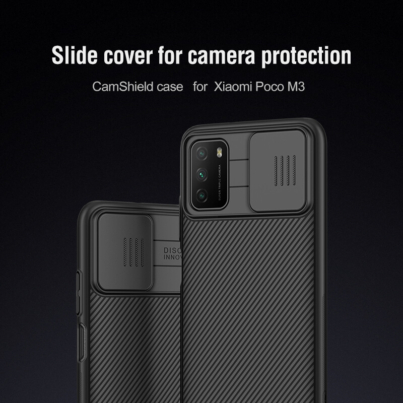 Nillkin CamShield cover case for Xiaomi Poco M3 order from official NILLKIN store
