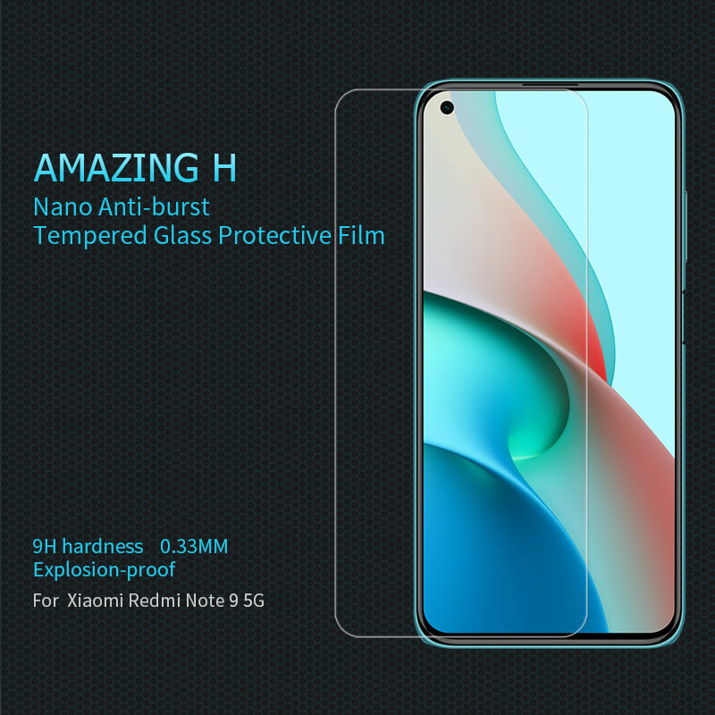 Nillkin Amazing H tempered glass screen protector for Xiaomi Redmi Note 9T, Xiaomi Redmi Note 9 5G (China) order from official NILLKIN store