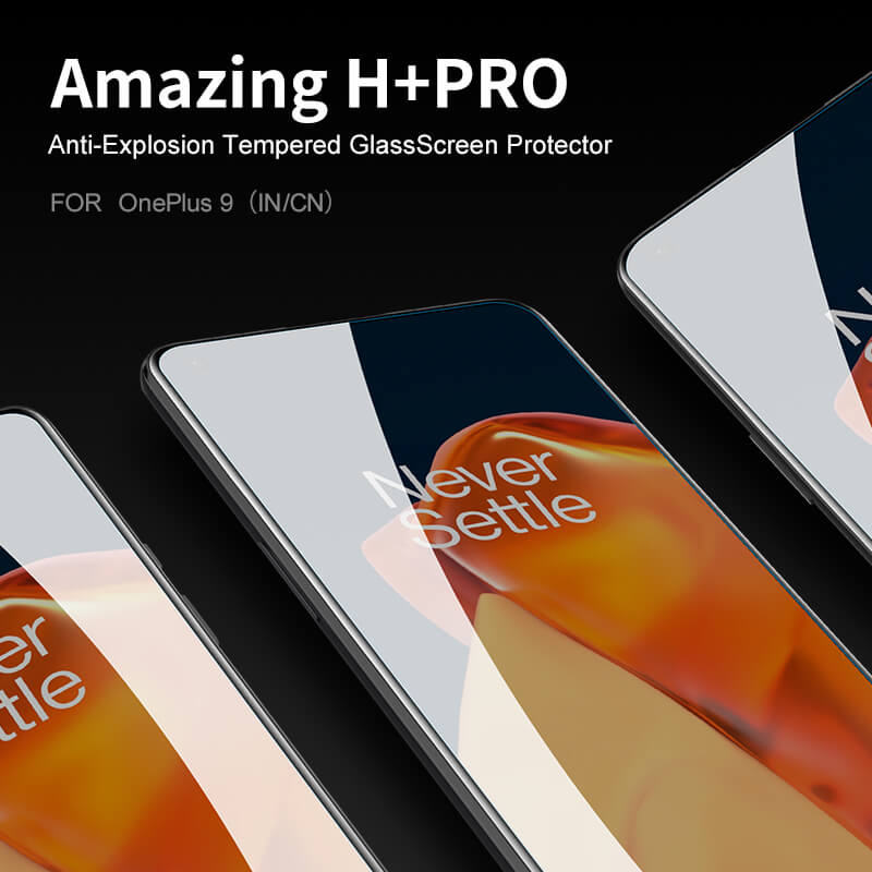 Nillkin Amazing H+ Pro tempered glass screen protector for Oneplus 9 (Asia IN/CN, EU and USA versions), Oneplus 9RT 5G order from official NILLKIN store