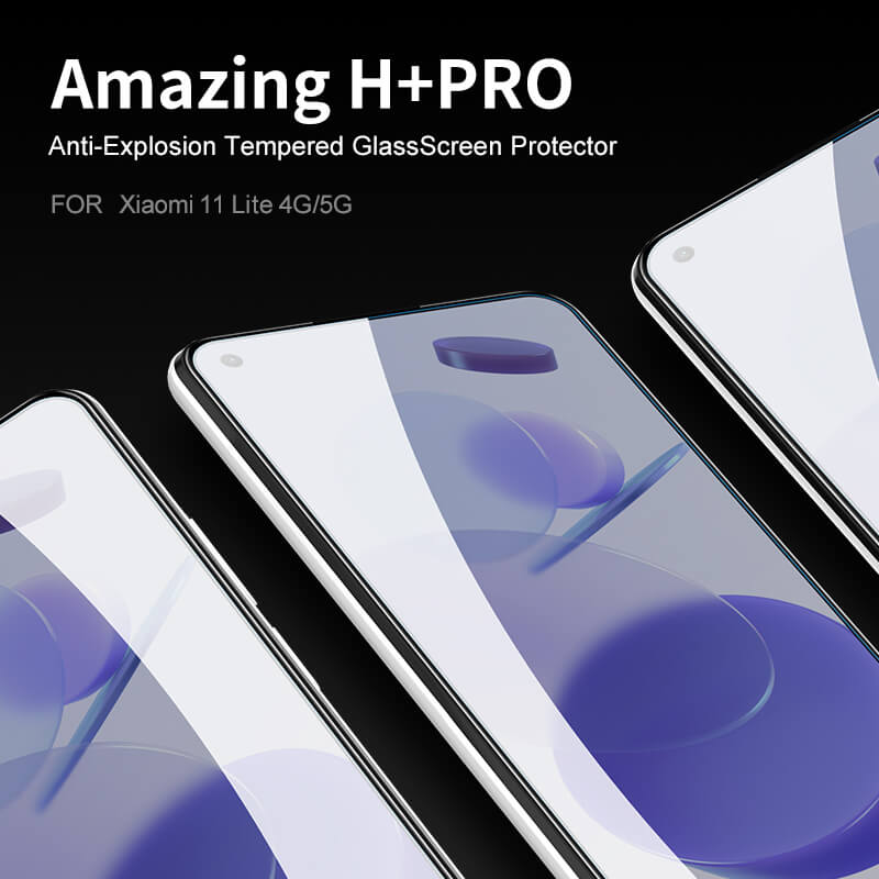 Nillkin Amazing H+ Pro tempered glass screen protector for Xiaomi Mi11 Lite (Mi 11 Lite), Mi11 Lite 5G NE order from official NILLKIN store