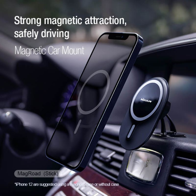 Nillkin - Autohalterung für MagSafe kompatible iPhones - MagRoad Lite  Series - Clip - schwarz
