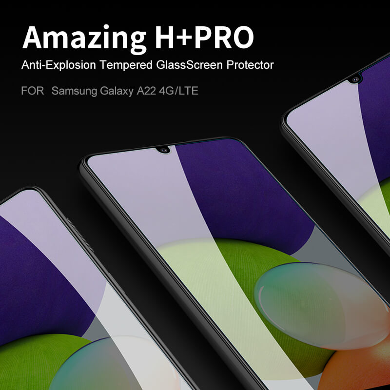 Nillkin Amazing H+ Pro tempered glass screen protector for Samsung Galaxy A22 4G order from official NILLKIN store
