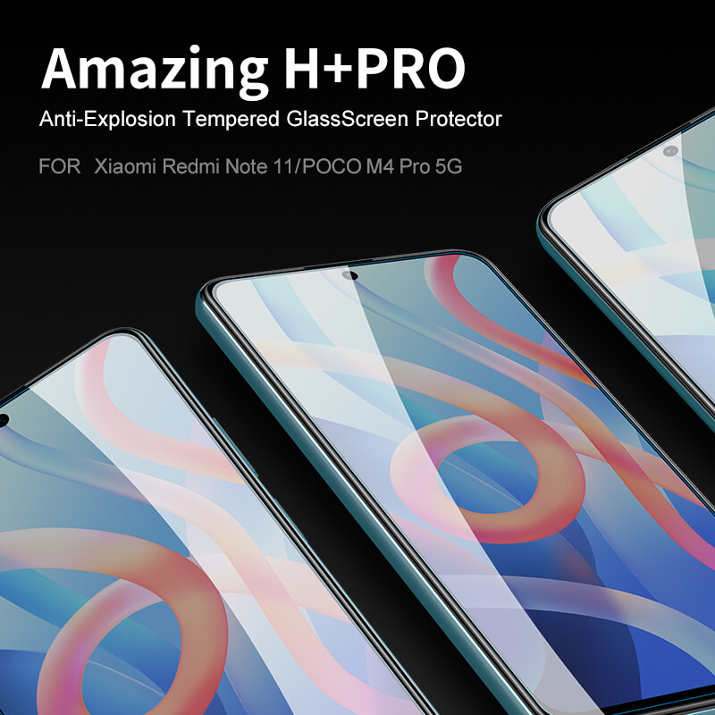 Nillkin Amazing H+ Pro tempered glass screen protector for Xiaomi Redmi Note 11 5G (China), Xiaomi Poco M4 Pro 5G, Xiaomi Redmi Note 11T 5G, Xiaomi Redmi Note 11S 5G order from official NILLKIN store