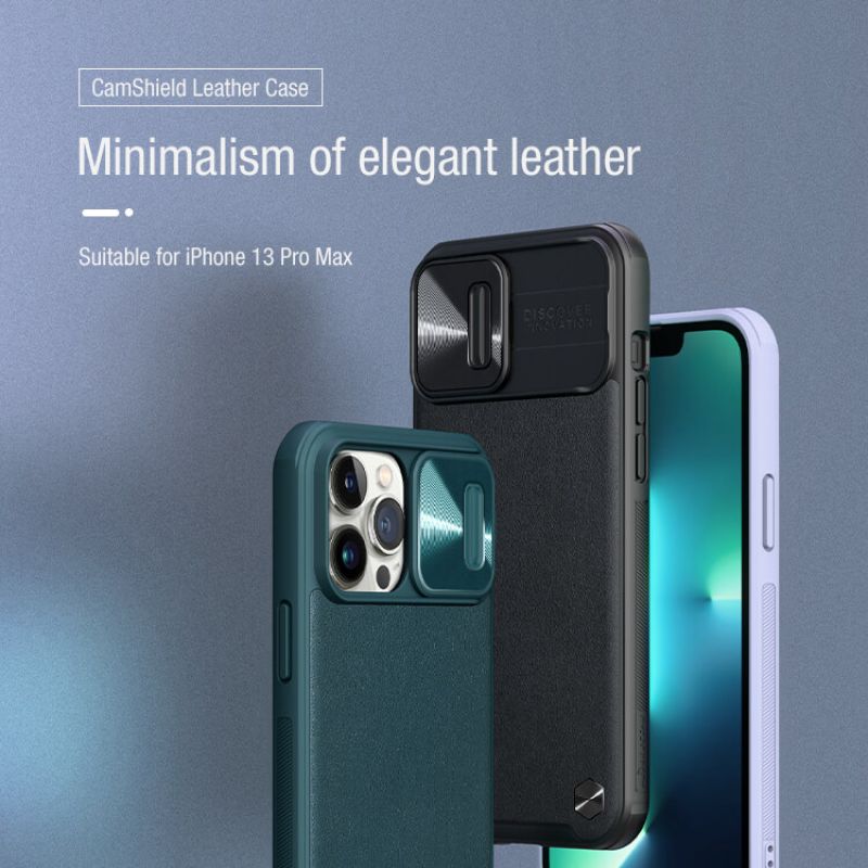 Nillkin CamShield Leather cover case for Apple iPhone 13 Pro Max order from official NILLKIN store