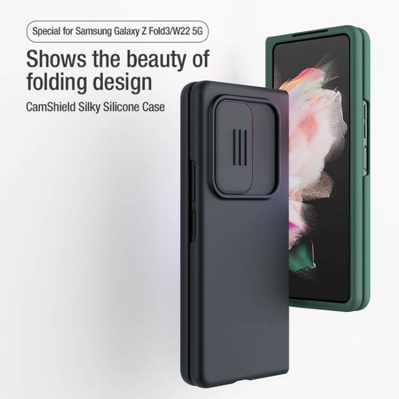 Nillkin CamShield Silky silicon case for Samsung Galaxy Z Fold3 (Fold 3 5G), W22 5G order from official NILLKIN store