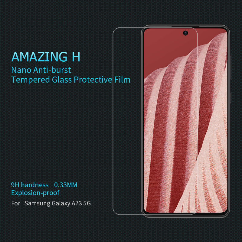 Nillkin Amazing H tempered glass screen protector for Samsung Galaxy A73 5G order from official NILLKIN store