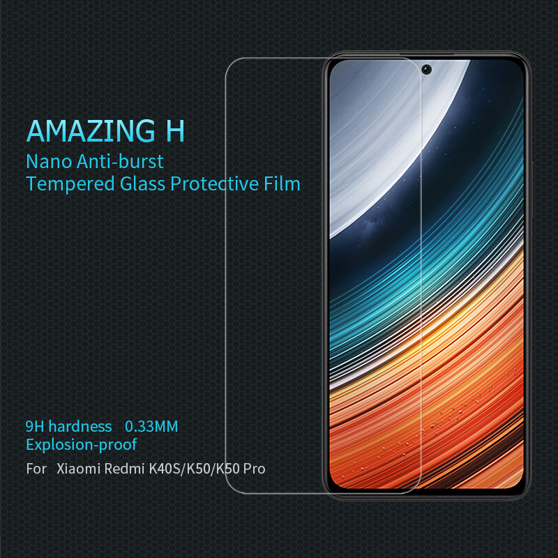 Nillkin Amazing H tempered glass screen protector for Xiaomi Redmi K40S, Xiaomi Poco F4 5G, Redmi K50, Redmi K50 Pro, Redmi K50 Ultra, Xiaomi 12T, 12T Pro order from official NILLKIN store