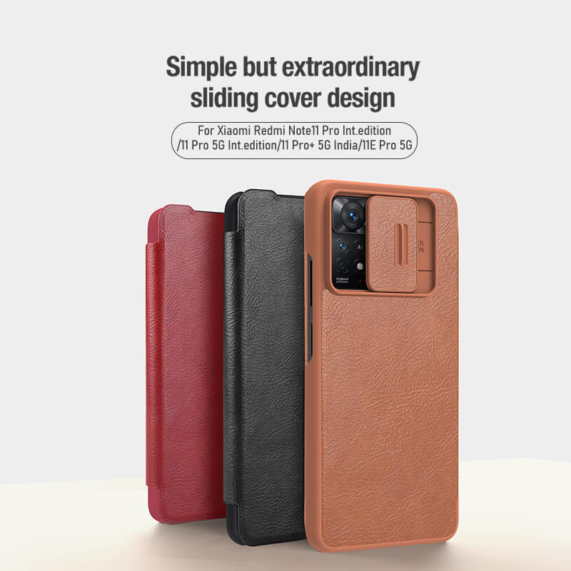Nillkin Qin Pro Leather case for Xiaomi Redmi Note 12 Pro 4G, Xiaomi Redmi  Note 11