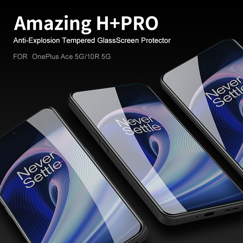 Nillkin Amazing H+ Pro tempered glass screen protector for Oneplus Ace 5G, Oneplus 10R 5G order from official NILLKIN store