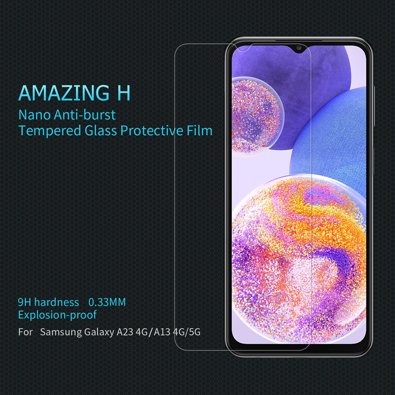Nillkin Amazing H tempered glass screen protector for Samsung Galaxy A23 4G (A23 5G), Samsung Galaxy A13 4G, A13 5G order from official NILLKIN store