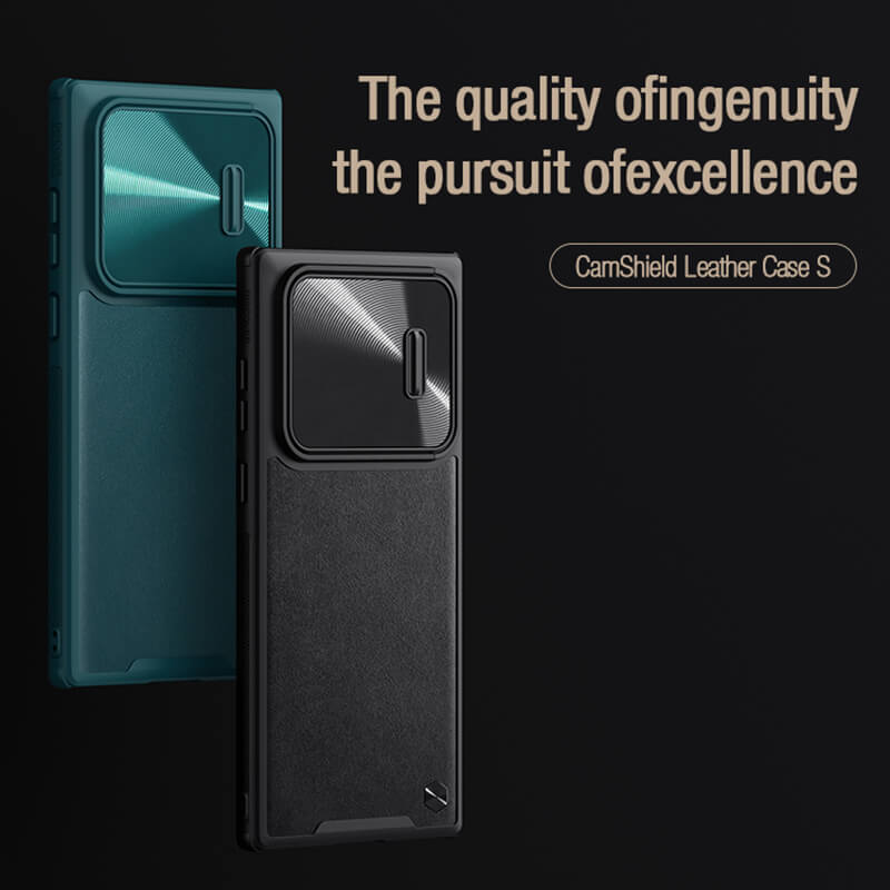 Nillkin CamShield Leather S cover case for Samsung Galaxy S22 Ultra order from official NILLKIN store