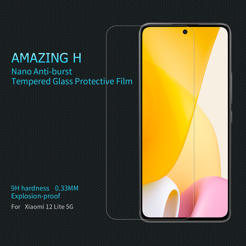 Nillkin Amazing H tempered glass screen protector for Xiaomi 12 Lite order from official NILLKIN store