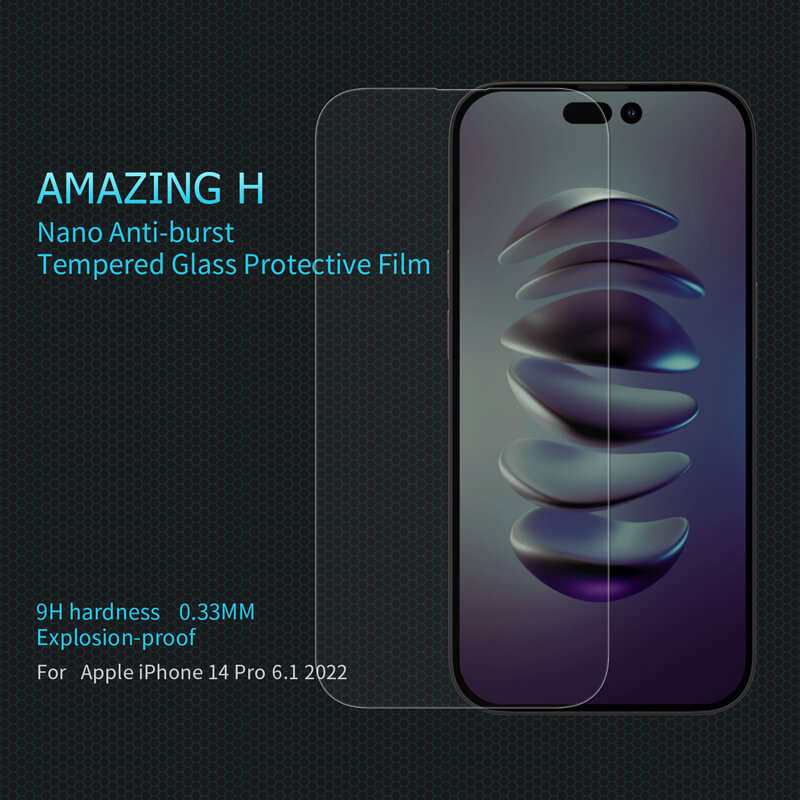 Nillkin Amazing H tempered glass screen protector for Apple iPhone 14 Pro 6.1 (2022) order from official NILLKIN store