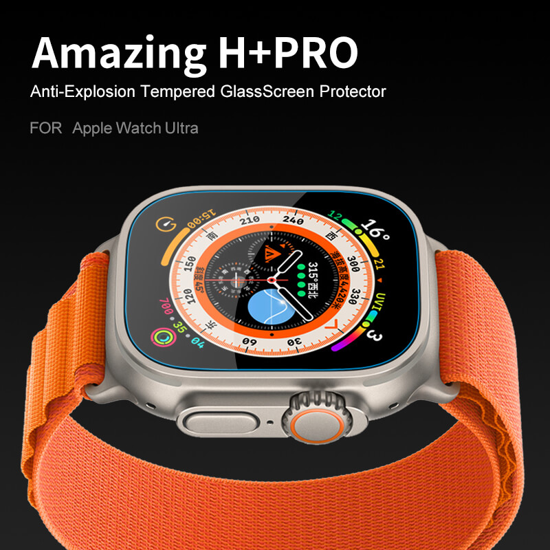 Nillkin Amazing H+ Pro tempered glass screen protector for Apple Watch Ultra (2 pieces) order from official NILLKIN store