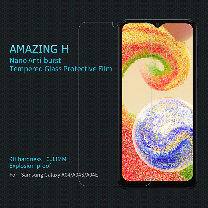 Nillkin Amazing H tempered glass screen protector for Samsung Galaxy A04, A04s, A04E, M04 order from official NILLKIN store