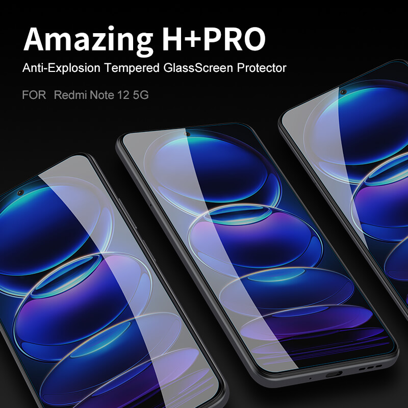 Nillkin Amazing H+ Pro tempered glass screen protector for Xiaomi Redmi Note 12 5G (China, Global, India), Xiaomi Poco X5 order from official NILLKIN store