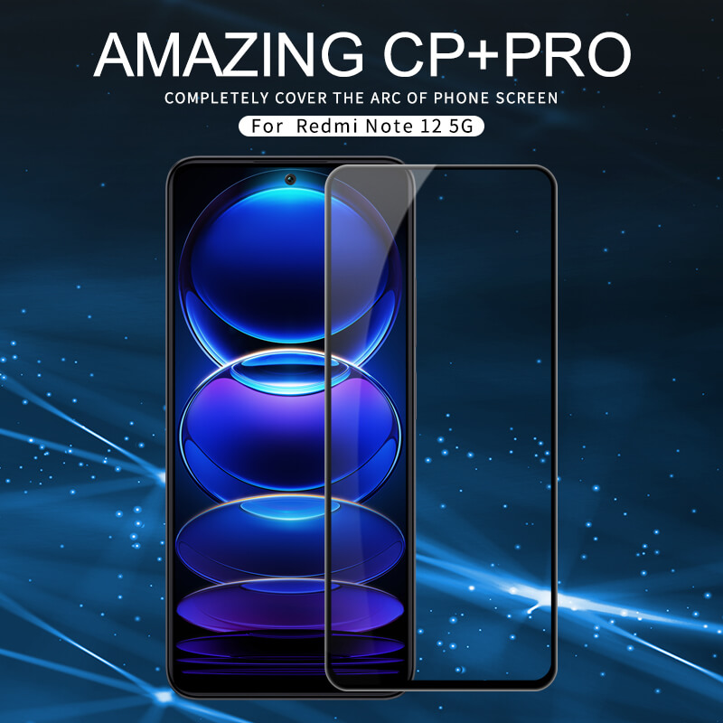 Nillkin Amazing CP+ Pro tempered glass screen protector for Xiaomi Redmi Note 12 5G (China, Global, India) order from official NILLKIN store