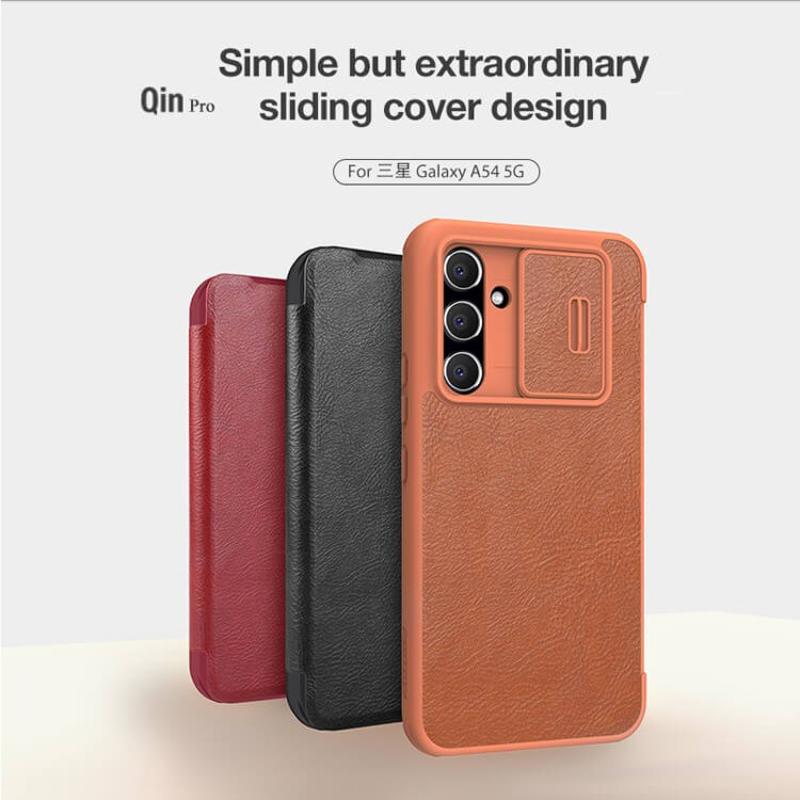 Nillkin Qin Pro Series Leather case for Samsung Galaxy A54 5G order from official NILLKIN store