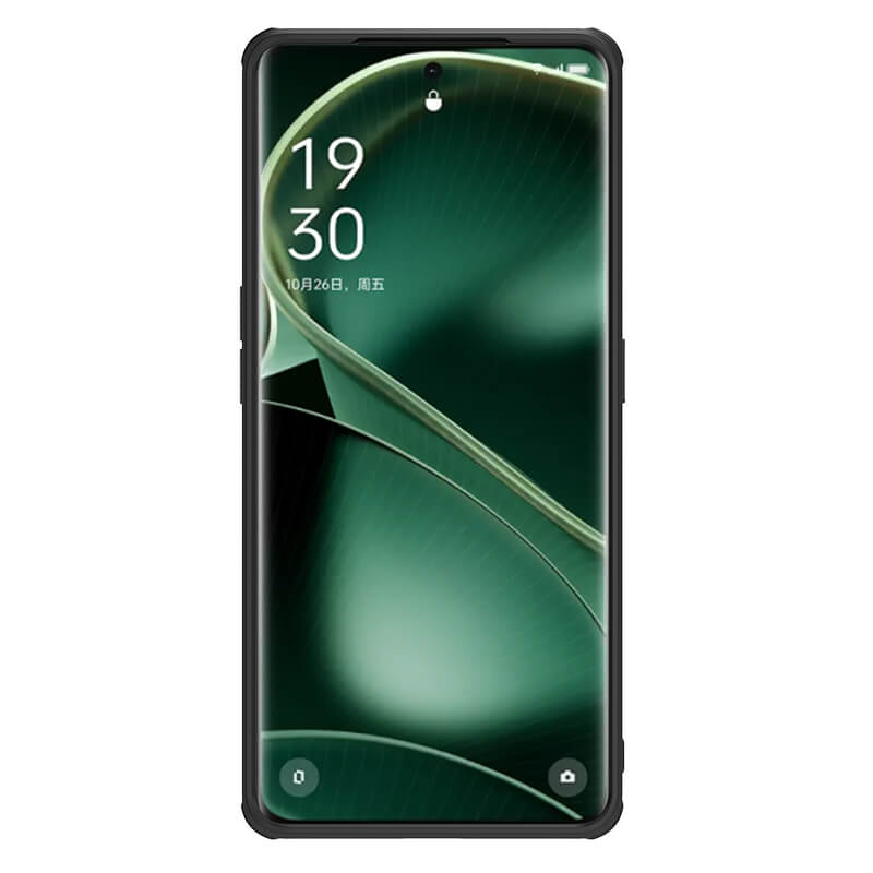 Nillkin Super Frosted Shield Per Oppo Find X6 Pro – Custodia Posteriore Rigida Con Bordi TPU, Antiurto, Nero