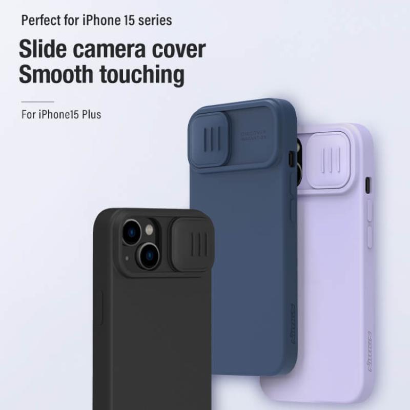 Nillkin CamShield Silky silicon case for Apple iPhone 15 Plus (iPhone 15+) 6.7 (2023) official NILLKIN store Nillkin CamShield Silky silicon case for Apple iPhone 15 Plus (iPhone 15+) 6.7 (2023) order from official NILLKIN store