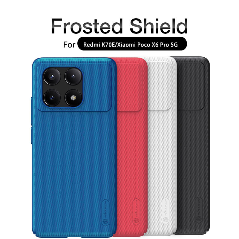 Nillkin Super Frosted Shield Matte cover case for Xiaomi Redmi K70E, Xiaomi Poco X6 Pro 5G order from official NILLKIN store