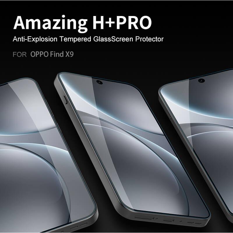 Nillkin Amazing H+ Pro tempered glass screen protector for Oppo Find X9 official NILLKIN store Nillkin Amazing H+ Pro tempered glass screen protector for Oppo Find X9 order from official NILLKIN store