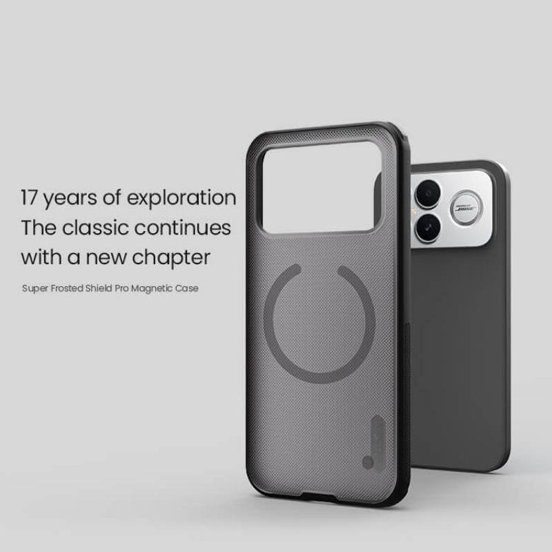 Nillkin Super Frosted Shield Pro Magnetic Matte cover case Clear version for Xiaomi Redmi K90 Pro Max (MagSafe function) official NILLKIN store Nillkin Super Frosted Shield Pro Magnetic Matte cover case Clear version for Xiaomi Redmi K90 Pro Max (MagSafe function) order from official NILLKIN store