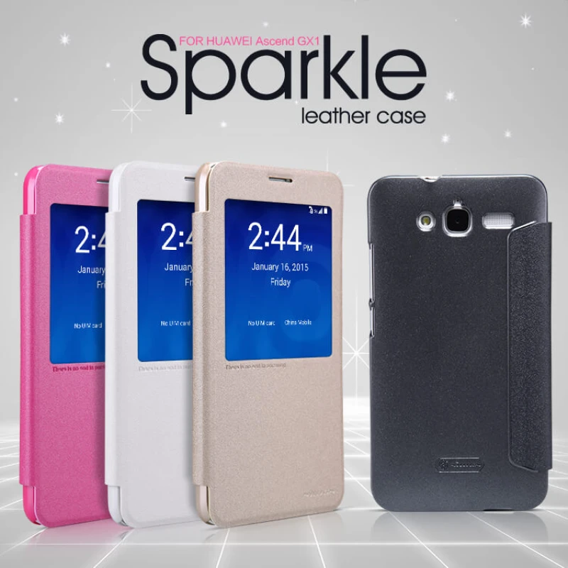 Nillkin Sparkle Series New Leather case for Huawei Ascend GX1 (SC-CL00) official NILLKIN store Nillkin Sparkle Series New Leather case for Huawei Ascend GX1 (SC-CL00) order from official NILLKIN store