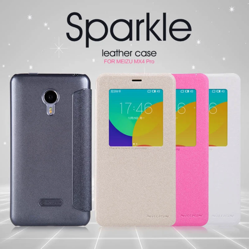 Nillkin Sparkle Series New Leather case for Meizu MX4 Pro (4Pro) official NILLKIN store Nillkin Sparkle Series New Leather case for Meizu MX4 Pro (4Pro) order from official NILLKIN store
